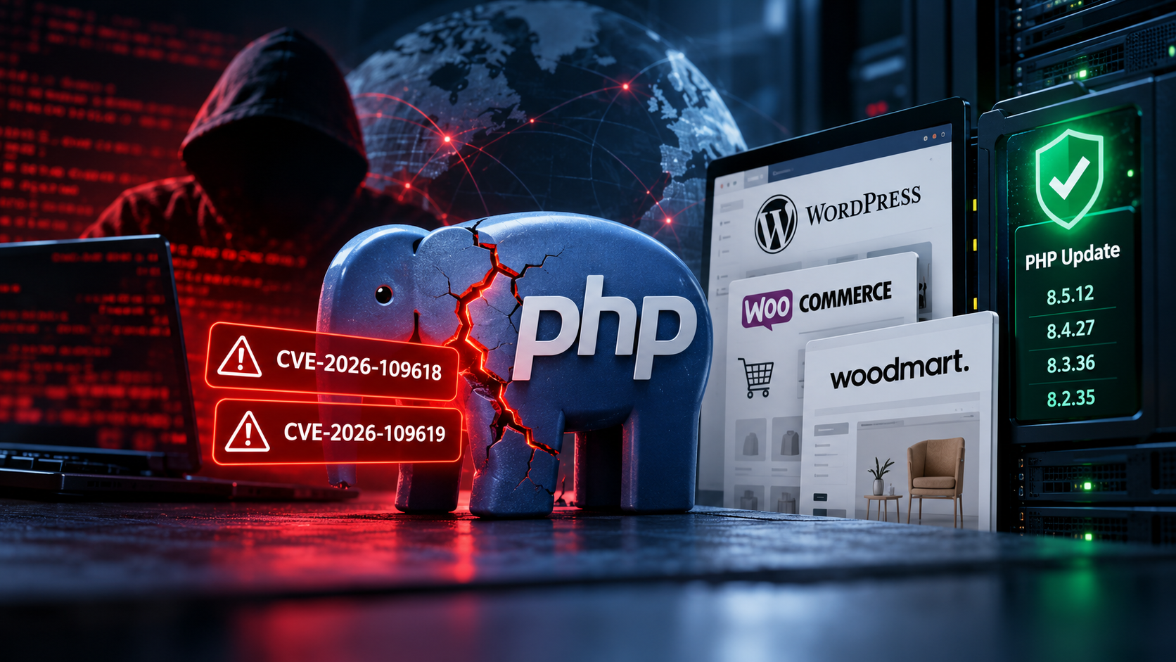 دو آسیب پذیری بحرانی PHP با شناسه های CVE-2026-109618 و CVE-2026-109619 و تاثیر آنها بر سایت های WordPress