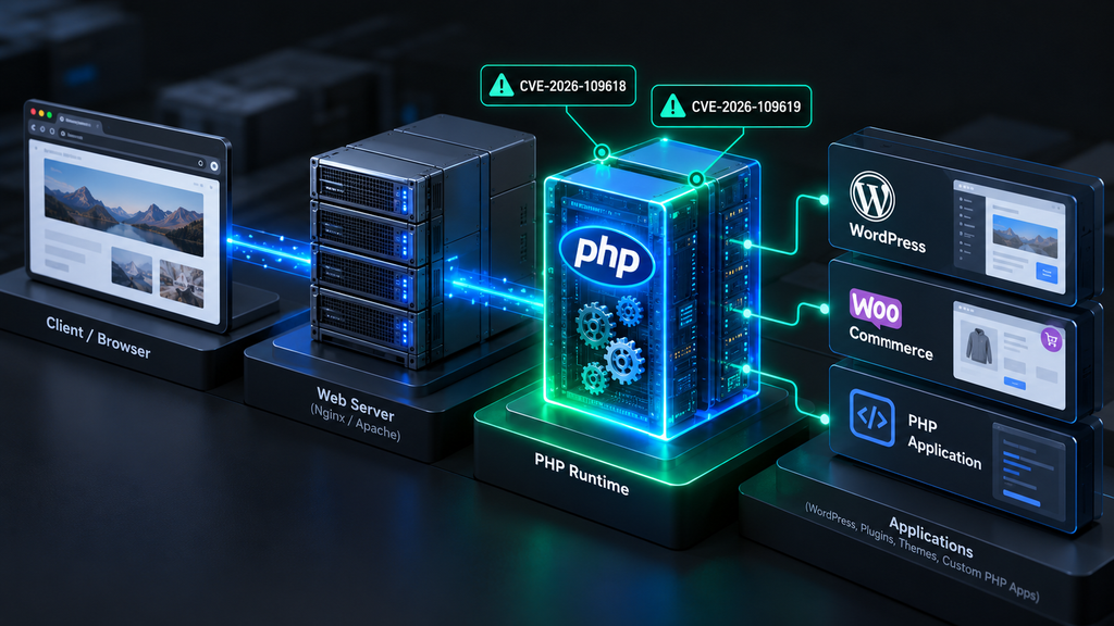 جایگاه PHP Runtime در معماری WordPress و آسیب پذیری های CVE-2026-109618 و CVE-2026-109619